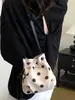 Bolsa Saco de Cordão com Bolinhas Estilo Coreano Ins para Escritório e Dia a Dia Modelo Novo Verão 2026 Bolsa de Ombro Transversal Fashion Personalizada