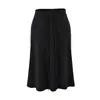 Falda midi de tiro alto con cordón de moda, nuevo estilo de otoño, versátil, ajustada, que realza la cadera, falda midi informal de línea A para mujer