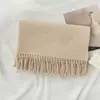 Bufanda de cachemir Maillard de color liso para mujer, nueva, de comercio exterior, para otoño e invierno, estilo coreano de alta gama, combina con todo, chal cálido.