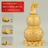 Amuletos Médicos de Latão Atacado com Nove Tartarugas e Cabaça para Decoração de Mesa de Casa e Escritório Ornamento de Presente