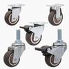 Rueda Giratoria Mini de Venta Caliente Rueda Universal de 1 pulgada 1.5 pulgadas 2 pulgadas Rueda para Muebles Tatami Rueda Direccional de Tpr Rueda Silenciosa Rodillo