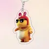 Acrílico Dragão de Leite Gato Gordo Combinação Periférico Acrílico Plano 2D Chaveiro Pingente de Mochila Presente Criativo Anime