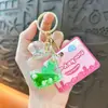 Llavero de Pony Rellenado de Aceite Importado Transfronterizo, Colgante Exquisito y Lindo de Arena Líquida, Accesorio para Bolsa, Regalo de Máquina de Garra, Venta al por Mayor de Comercio Exterior