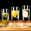 Vaso Transparente Redondo Recto de Vidrio para el Hogar, Vaso para Agua, Taza para Té, Taza para Leche para Desayuno, Vaso para Cerveza de Hotel, Vaso para Jugo de Frutas, Vaso para Bebida Fría