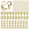 Herramientas Básicas para Joyería 12mm Hebilla de Pinza de Langosta Anillo Abierto Accesorios para Hacer Pulseras, Collares, Llaveros
