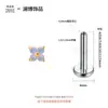 Pendientes Lanbo de Aleación de Titanio Chapados en Oro Aretes de Trébol de Cuatro Hojas de Titanio G23 Joyería para Piercings Labret