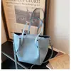 Bolsa Tote Grande Capacidade Estilo Coreano para Mulheres 2026 Nova Bolsa de Ombro Tipo Balde para Roupas de Trabalho Casuais Bolsa Transversal de Moda Casual Tendência