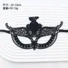 Máscara de Halloween Accesorios para Transmisión en Vivo Mascarada Gótica Cosplay Máscara de Encaje Negro Máscara para Ojos de Adulto