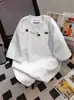 Camiseta de Manga Corta con Sentido de Diseño de Nicho Marca de Moda Masculina Estilo Americano Retro Verano 2025 Nuevo Top Casual Holgado Ropa de Hombre