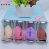 Húmedo no periódico látex belleza maquillaje huevo gotas esponja calabaza esquinas cortadas oliva desmaquillante esponja de maquillaje