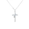 Collar con colgante de cruz de luz de fe personalizado Joker hip hop viento frío cadena para la clavícula red social con una generación de marea de cabello