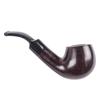 Pipa Pequeña Ébano Curva Pipa de Filtro Pipa para Tabaco Pipa de Palma Filtro de Carbón Activado para Hombre Portátil