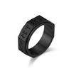 Comercio electrónico transfronterizo Anillo giratorio de acero de titanio de ocho lados con texto Vikingo Nórdico cepillado mate personalizado accesorios artísticos