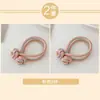 Gomas de Pelo de Botones de Colores para Niñas, Bandas Elásticas de Alta Elasticidad para Niñas, Herramienta para Fijar Coletas, Cuerda de Pelo Engrosada Accesorio para el Cabello