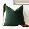 Funda de Almohada de Alta Gama Francesa Algodón y Lino Sofá Sala de Estar Lujo Accesible Escandinavo Cojín Crema Dormitorio Mesita de Noche Cojín de Respaldo