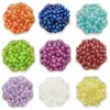 8-10 Cores Macaron Contas Redondas Contas Pipoca Contas Bolha Cor AB Galvanizada Contas Acessórios para Pulseira Colar DIY Feito à Mão