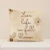 Nueva Funda de Almohada Floral Retro de Amazon Poliéster Versátil Cojín de Asiento para Interiores Decorativo para Sala de Estar Cojín de Sofá