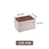 Caja de Almacenamiento Plegable para Exteriores con Tapa de Madera Caja para Guantes del Hogar Caja de Almacenamiento para Acampar Caja de Almacenamiento para Maletero de Coche