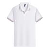 Polo de Negocios de Alta Gama Ropa de Trabajo Logotipo Personalizado Ropa de Trabajo Corporativa Manga Corta Solapa Camisa Cultural Camisa Publicitaria Bordado