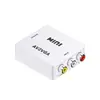 Convertidor de video AV a VGA/HDTV, HDTV a VGA/AV, VGA a HDTV, caja blanca pequeña, HD 1080p