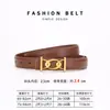 Cinturón de Cuero de Vaca Estilo Nuevo para Mujer, Cinturón de Cuero Genuino, Accesorio Versátil, Cinturón de Alta Gama para Viajes Diarios para Mujer