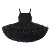 Novo Vestido Branco de Suspensório de Verão para Meninas, Vestido Princesa de Renda Fofa, Vestido de Aniversário Infantil Pronto