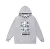 Moda Urbana Transfronteriza de Comercio Exterior Marca Unisex Otoño e Invierno Estampado de Letras Sudadera con Capucha Holgada Pulóver Sudadera Ape Casual Versátil