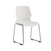 Silla de Entrenamiento Minimalista Nórdica con Marco de Acero Galvanizado en Forma de Lazo, Silla de Plástico Grueso Apilable Multicolor, Directo de Fábrica