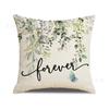 Amazon Nuevo Llegada Funda de Almohada Estampada con Flores de Primavera Decoración Interior Sencilla Cojín de Sofá Traje Cojín de Coche