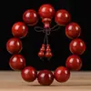 Material de Barro de Sangre de Pollo, Pulsera Auténtica de Palo de Rosa Estrella Dorada, Cuentas de Sándalo de Sangre de Alta Densidad, Joyería de Madera para Hombres y Mujeres