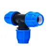 Accesorios para tubería de PE junta en T igual para tubería de agua unión unión para tubería de agua de flujo libre conector rápido de inserción accesorios de plástico