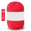 Algodón Leche de 4 hebras Amigable con la Piel Algodón Peinado Tejido a Mano DIY Hilo para Bebé Chaleco Sombrero Bufanda Ropa de Abrigo Lana de Grosor Medio Bola de Lana