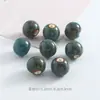 Cuentas de Cerámica Esmaltada con Forma de Flor de 14 mm Accesorios para Joyería DIY Cuentas Sueltas de Agujero Grande Material Tejido a Mano Lote Suelto de Cuentas de Cerámica
