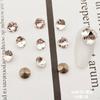 Arte de Uñas de Alta Calidad con Pedrería Apilada, Pedrería de Punta Trasera, Pedrería Irregular de Cristal, Pedrería de Estrella de Ocho Puntas, Decoraciones de Diamante Redondas, Pegatinas para Teléfono con Pedrería y Joyería