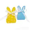 12/24/36 Piezas Caja de Papel Estilo Nuevo Transfronteriza Caja de Dulces con Orejas de Conejo Caja de Regalo para Niños Caja Mini de Pascua