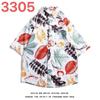 Americano retro ins manga curta camisa floral masculino solto oversize street hip hop marca casual meia manga camisa