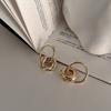 Aretes de Borlas Multicírculo con Sentido de Diseño Nicho para Mujer Corea del Sur Distintivos Simples Combinables Moda Aretes Aretes