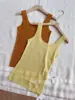 Loja Principal Shanghai Dan Nong/Camisole Tricotada Feminina 120 Fios de Lã Merino com Decote U, Estilo Fino