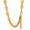 Europa y Estados Unidos transfronterizo súper ventas nariz de cerdo pulsera japonesa collar acero de titanio oro de 18K sexo estilo frío joyería para hombres y mujeres
