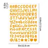 Pegatinas de Letras Inglesas de 0.5 Pulgadas Tamaño Pequeño Decoración de Tarjeta de Felicitación Guka Material para Álbum de Recortes Pegatinas de Letras para Álbum de Recortes