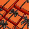Caja de regalo de lazo naranja al por mayor caja de regalo de cielo y tierra caja de regalo grande caja de regalo para cosméticos labiales caja de regalo para regalos hechos a mano