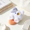 Pingente de Nuvem Sorridente que Faz Barulho Acessórios de Pelúcia para Bolsa Acessórios para Cabelo de Bolsa Broche Boneco para Roupas Enfeites Pequenos Pendentes Acessórios