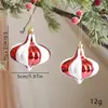 Nuevos Productos Transfronterizos: Bastones de Caramelo Navideños, Caramelo Decorativo Pintado Galvanizado, Adornos para Árbol de Navidad