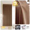 Cortinas para Dormitorio con Oscurecimiento Total, Nuevo Estilo 2025, Algodón y Lino, Estilo Crema, Lujo Ligero, Sensación de Alta Gama, Aislamiento Térmico, Tela Protectora Solar para la Sala de Estar