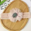 Diadema de encaje de flor de hilo de color coreano transfronteriza para niños, súper vendida, dulce y linda para bebés y niños