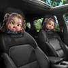 Fundas para reposacabezas de coche de la serie de personajes transfronterizos, fundas elásticas estampadas para almohada de cuello reposacabezas, fundas personalizables para almohada de coche almohada de cuello