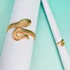 Conjunto de Anillo y Pulsera de Serpiente de Venta Caliente Transfronterizo Europeo y Americano, Personalidad a la Moda, Retro, Simple y Versátil, Accesorios para Mujer