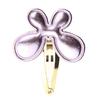 Versión coreana transfronteriza para niños clip BB con forma de mariposa clip para el cabello de PU brillante accesorios para el cabello de bebé fabricantes de tocados venta al por mayor