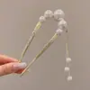 Elegante Pasador en Forma de U de Cuatro Dientes para Mujer, Peine Perezoso para el Cabello, Artefacto Fijador de Cabeza de Bola, Elegantes Accesorios para el Cabello, Pasador