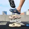 Sandalias perforadas antideslizantes para hombre, nuevo modelo de verano 2026 sandalias transpirables para exteriores para vadear arroyos y agua, chanclas de punta abierta para mujer